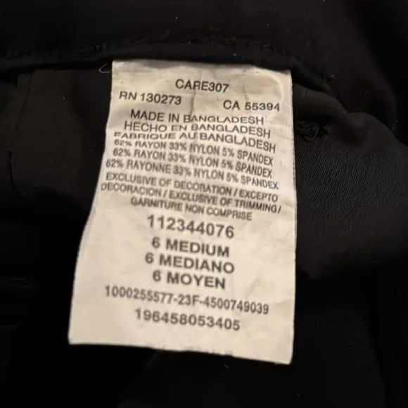 Women's Lee Brand Black Wide-Leg Pants - Picture 8 of 8